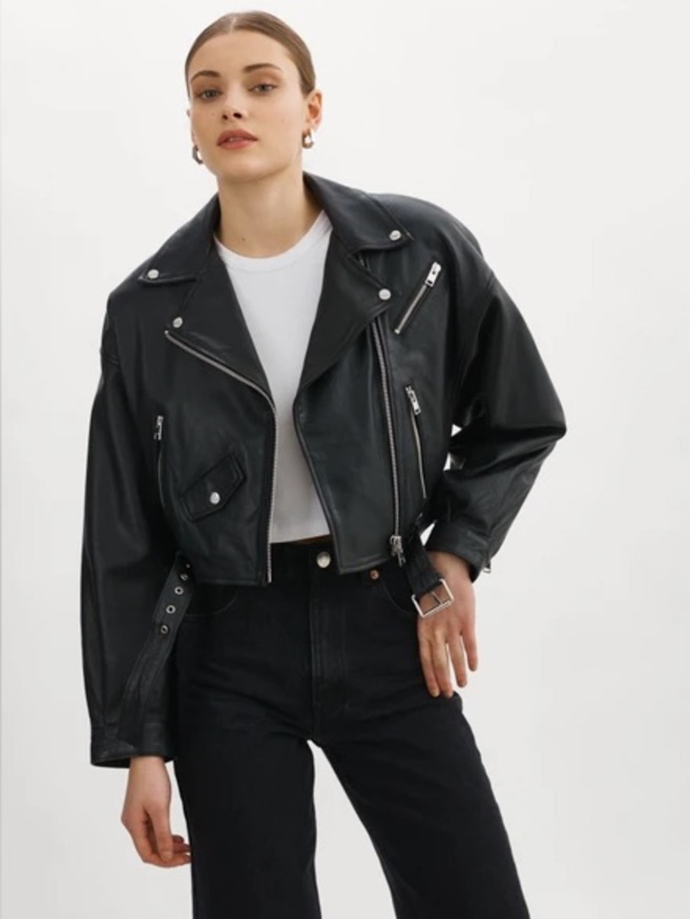 LAMARQUE Dylan Leather Moto Jacket